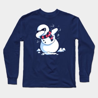 Dabbing Snowman Christmas Dab Long Sleeve T-Shirt